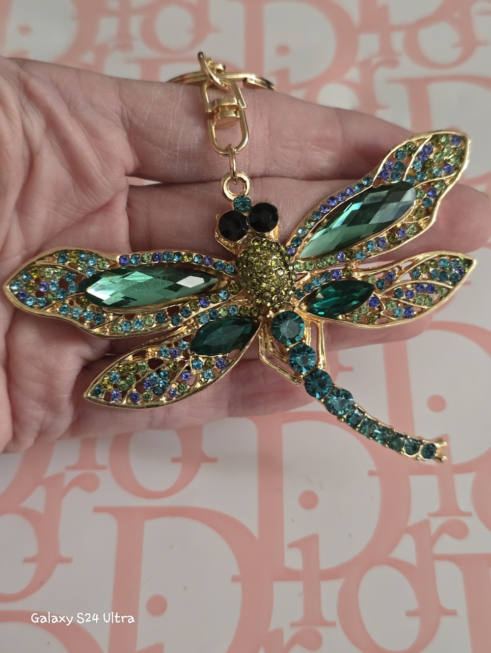 Large Beautiful Dragonfly Bag Charm/ Keychain NEW - Picture 13 of 14